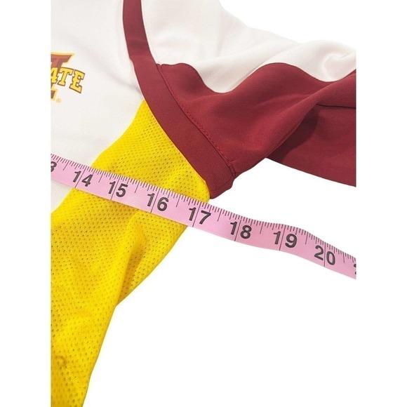 Authentic Jacket Medium Iowa State Cyclones Ladies Athletic Zip Up Red White NWT - Picture 5 of 6